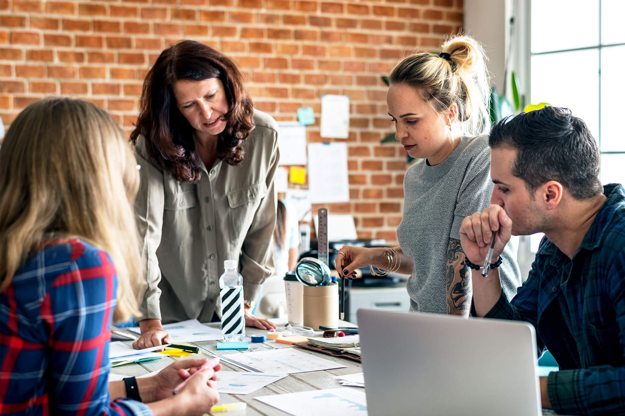 Modern Office Team in Collaboration