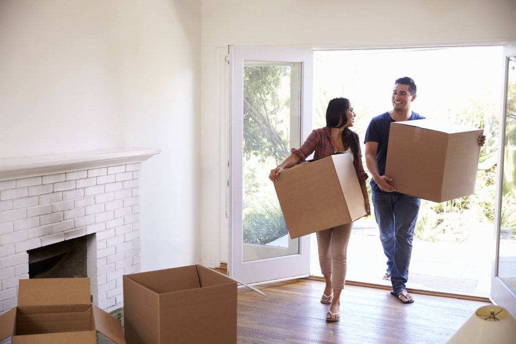 Couple moving into house