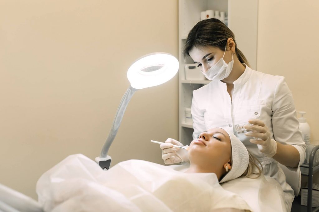 Beautician Carry Out Treatment