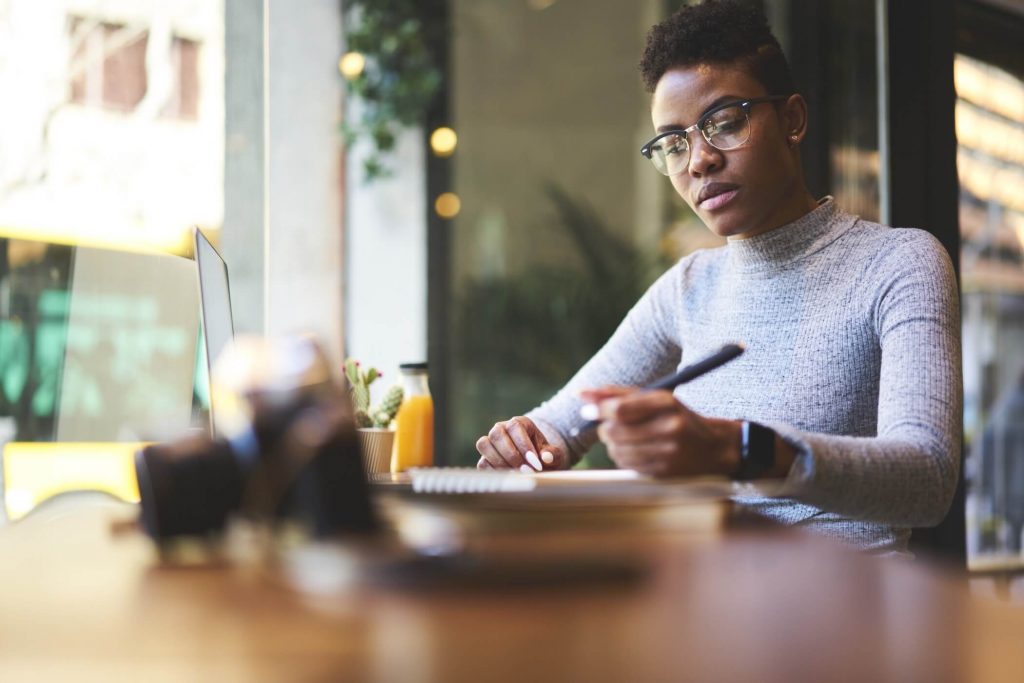 Woman Doing Paperwork