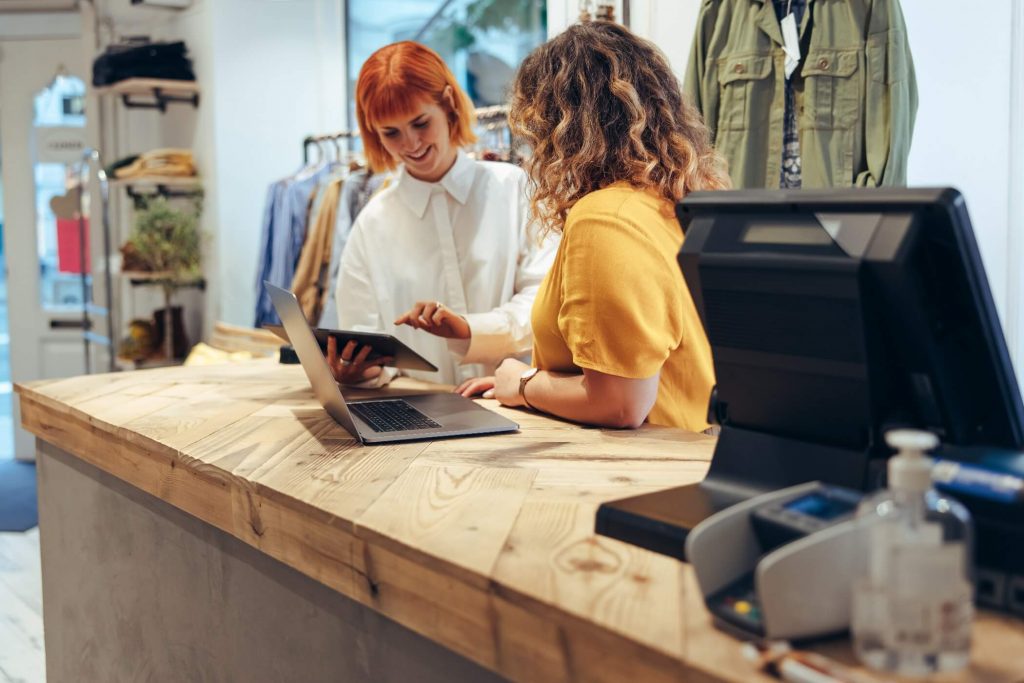 Staff In High Street Shop