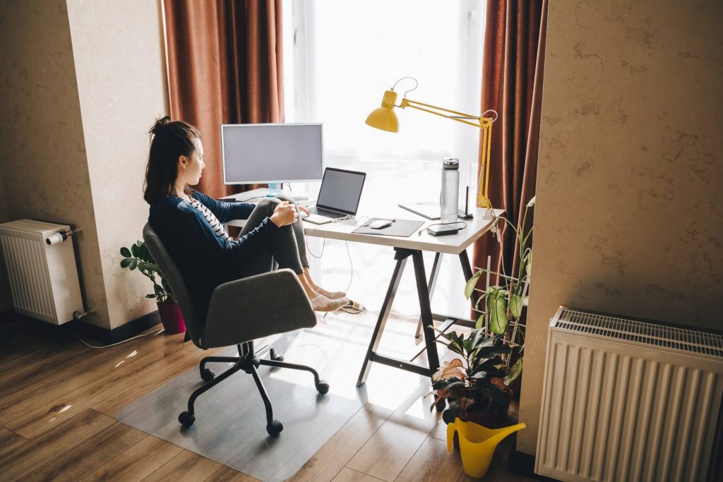 Woman Working From Home