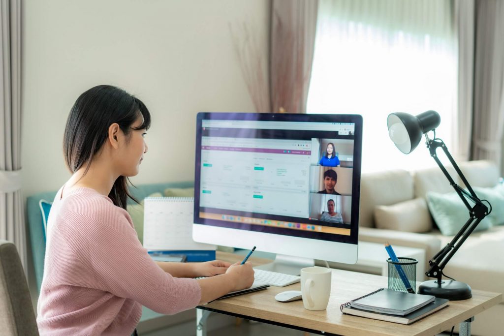 Lady Working From Home