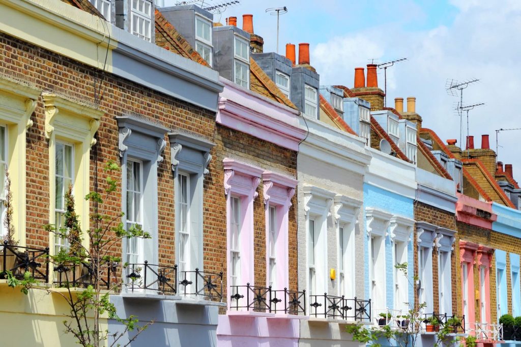 Colourful London Townhouses