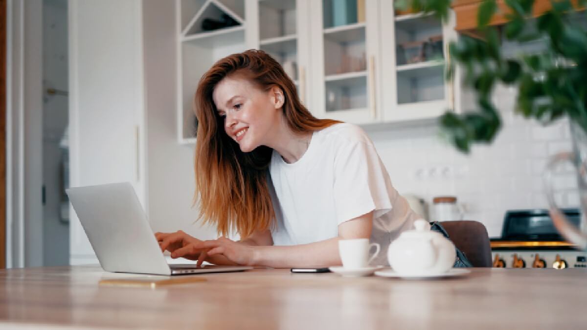 Woman On Laptop