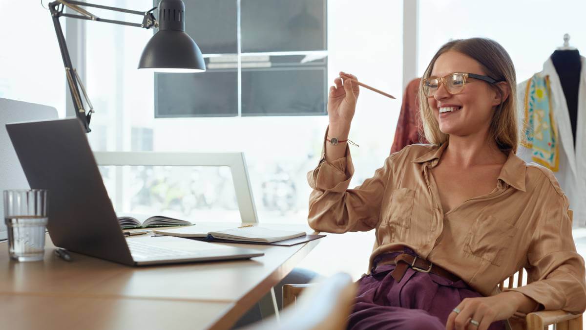 Female Business Owner Smiling