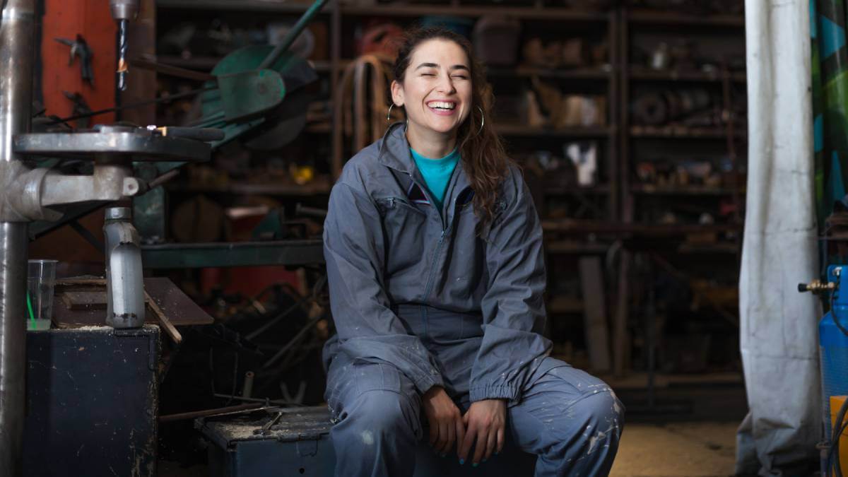 Female Mechanic Smiling
