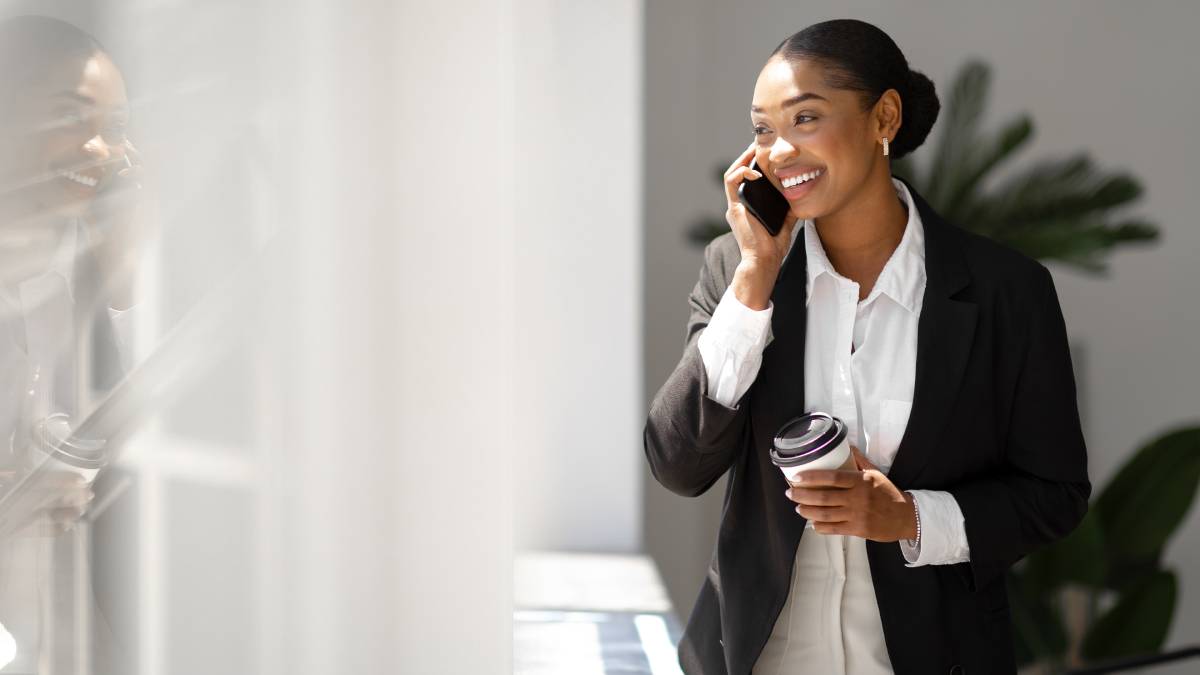 Young Businesswoman On The Phone