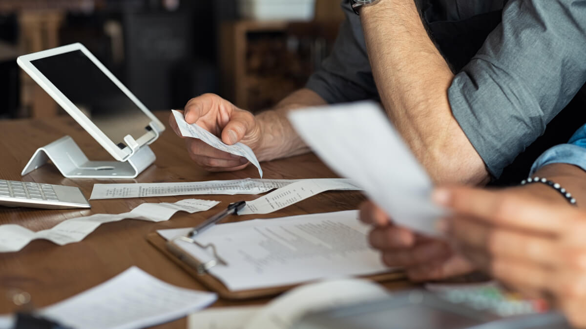 Checking receipts