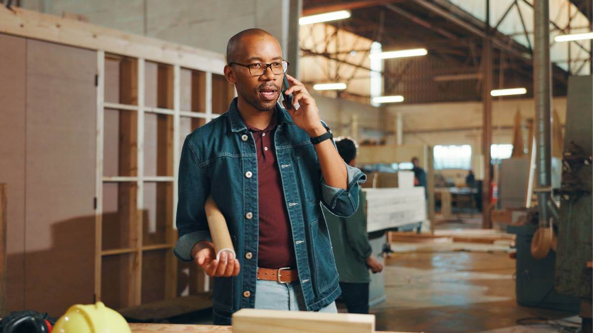 Man talking on the phone