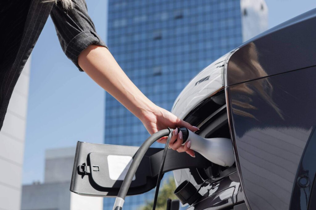 charging an electric car
